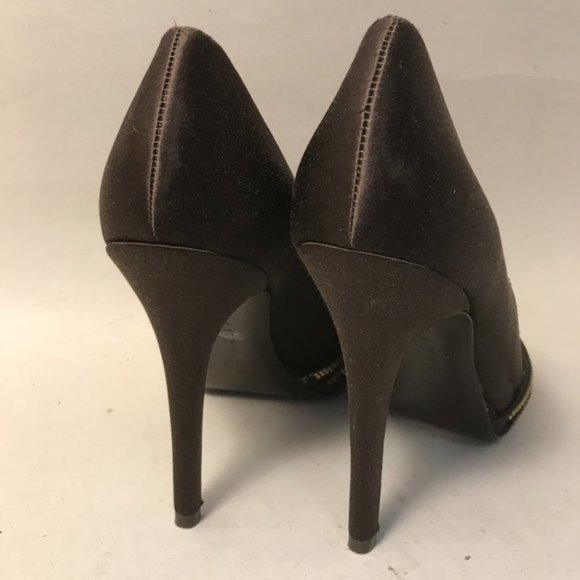 LAUREN by Ralph Lauren Open Toe Satin Heels - Picture 5 of 8